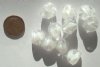 10 16x12mm White Crystal Givre Nuggets